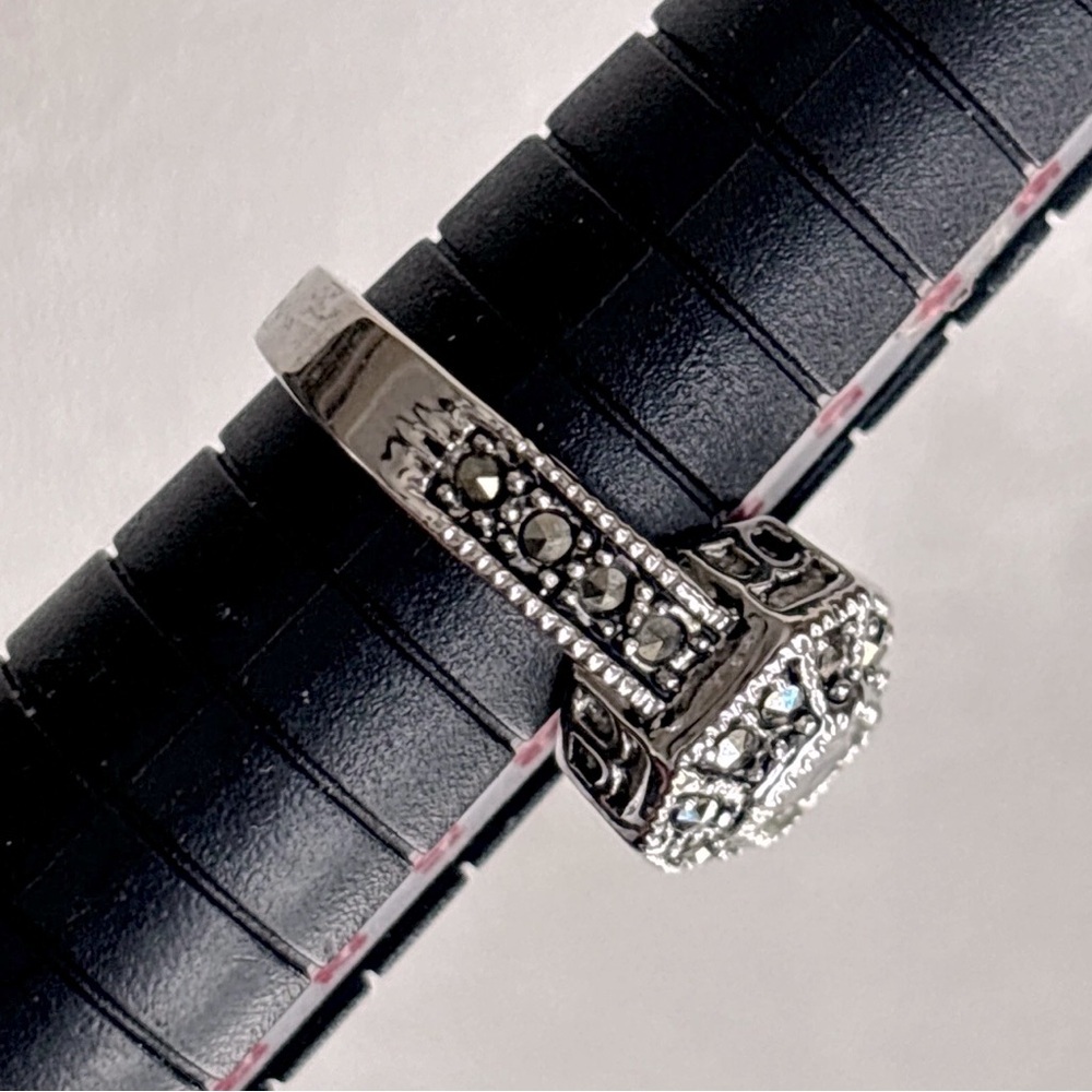 Reign Genuine Marcasite and CZ Ring Women's Ring Size 6 - Picture 13 of 14